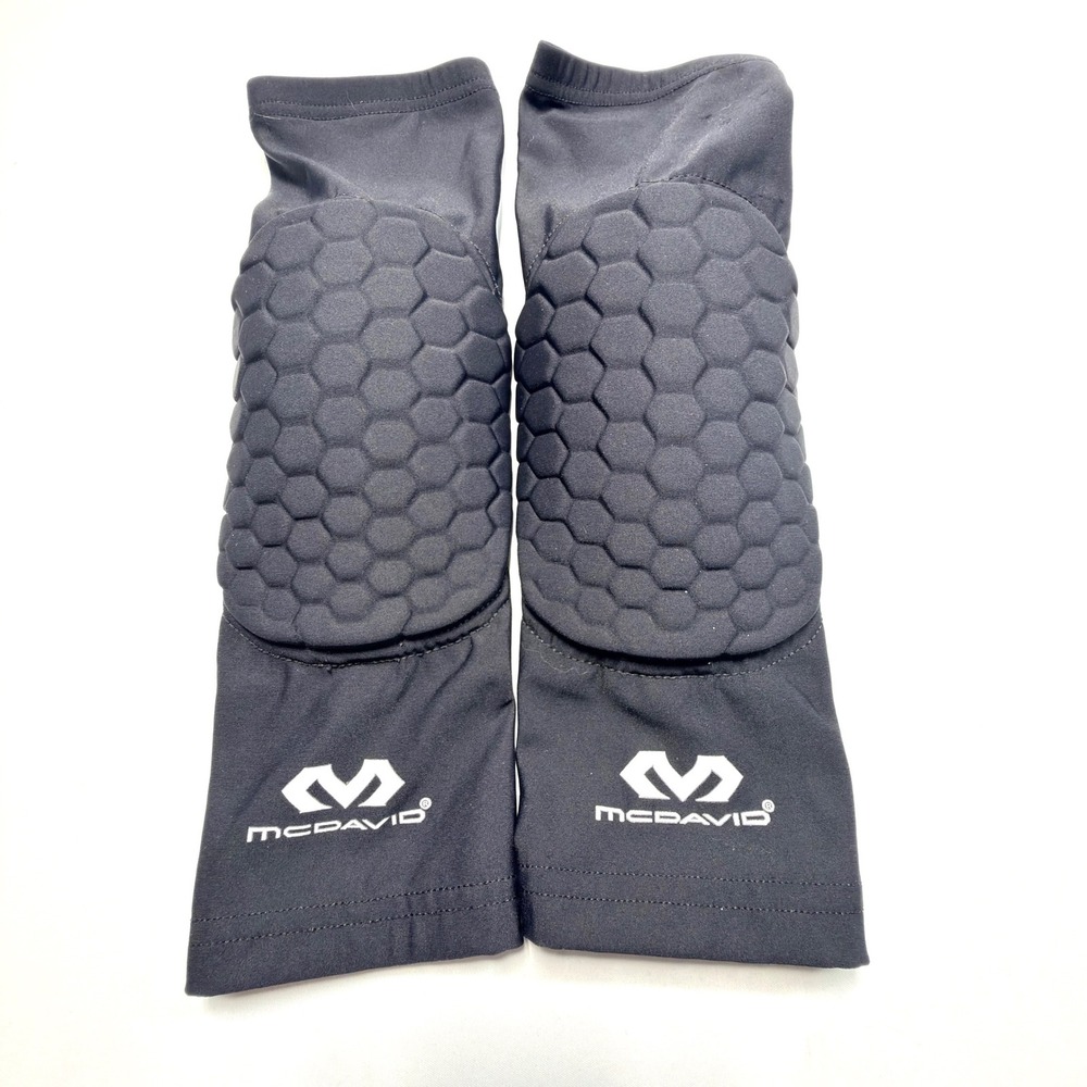 McDavid Hex Knee Pads Black Small Compression Basketball Volleyball Football